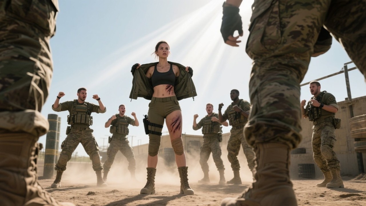 “Mocking Her Training Excuse — Then She Unzipped Her Jacket to Show Her War Wounds | Emotional Story