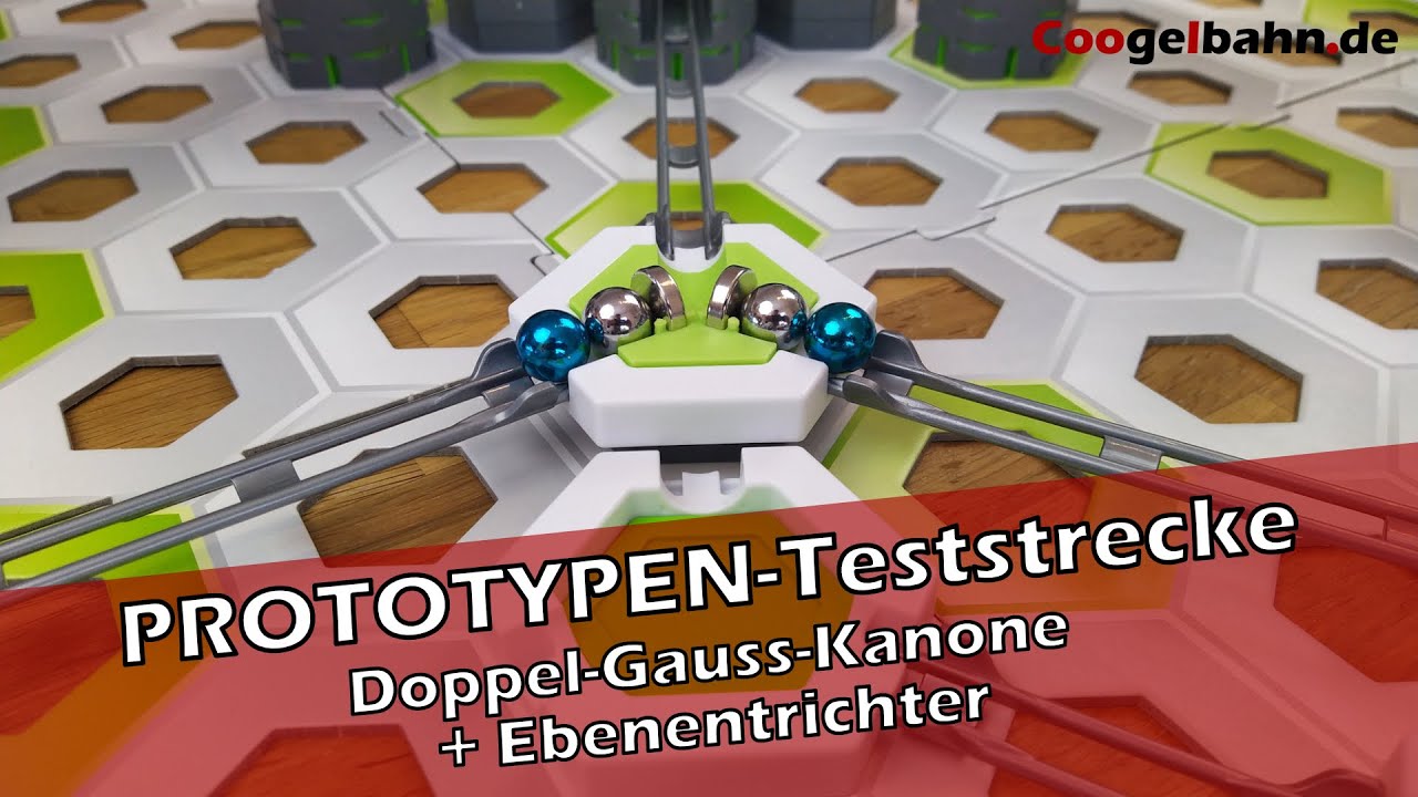 Gravitrax PROTOTYPEN :: Doppel-Gauss-Kanone und Ebenentrichter auf der ...