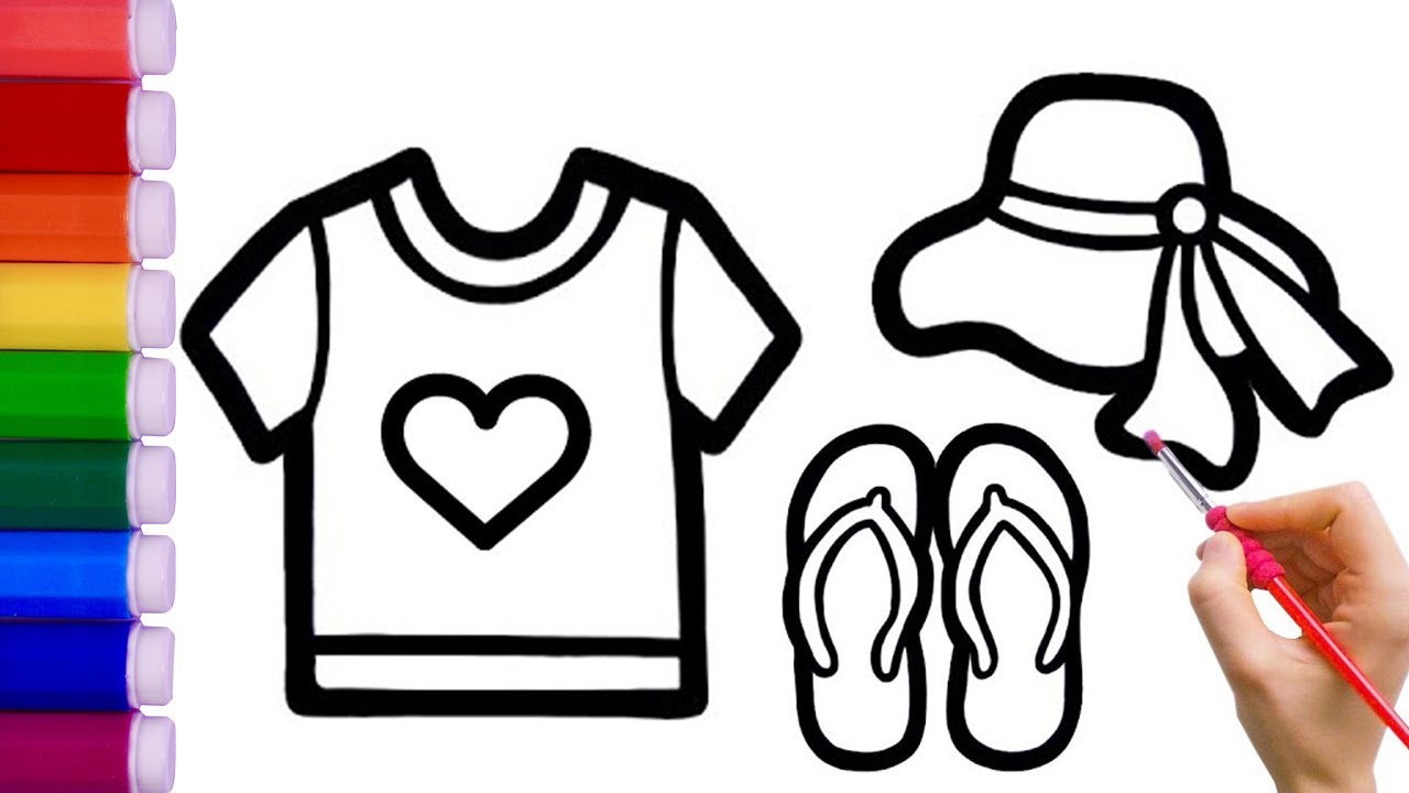 How To Draw Fashion Picture for Kids? Paiting and Coloring for Kids ...