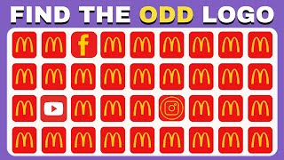 Find The ODD Logo Out - Ultimate Brand Logo Quiz 🙌🍕🥤 | Emoji Quiz ✅ Challenge Video|