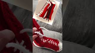 Вязаные носки - КЕДЫ  #knitting #crochet #вязание #shorts #мастеркласс #tutorial