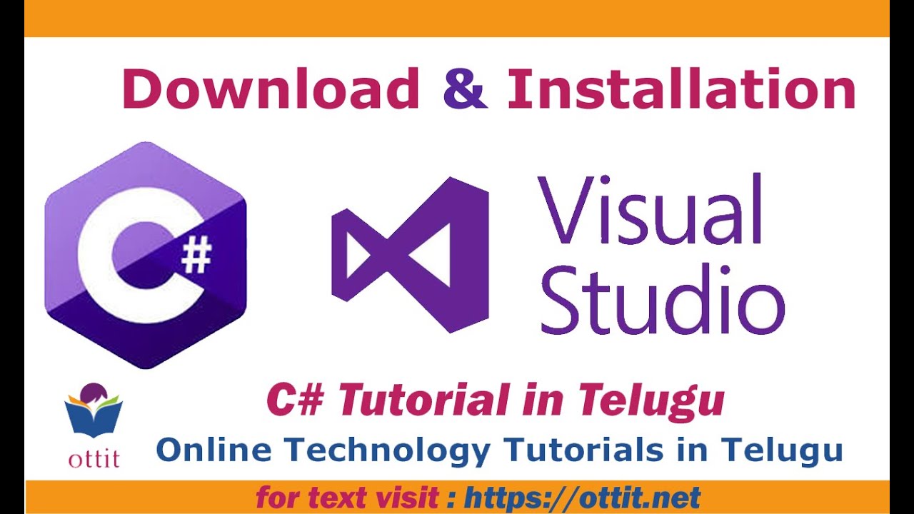 C#.Net tutorial in telugu - How to Download Visual Studio 2019 and How ...