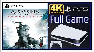 Assassin&#39;s Creed III Remastered (PS5) - Full Game Walkthrough / Longplay (4K60ᶠᵖˢ UHD)