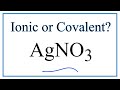 Ionic Nature of Silver Nitrate