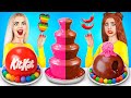 Chocolate Fountain Fondue Challenge | Chocolate Sweets &amp; Food Battle by RATATA