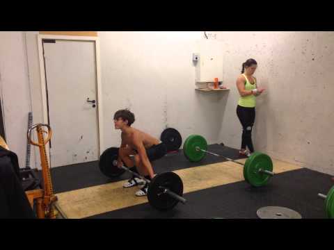 Snatch w. three second pause in bottom position: 40 x 3 reps by Mike Siokola