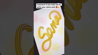 🌼Procreate Tutorial : Name Calligraphy on request 🤗🌼 #shorts #procreate #tutorial