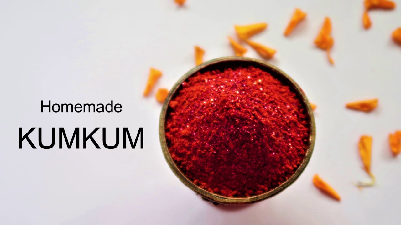 कुमकुम-Homemade Natural Kumkum Powder|Organic Kumkum Powder for All Puja, Everyday Tilak and Mandir,