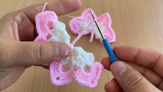 awesome crochet butterfly / tığ işi kelebek 🦋 yapımı