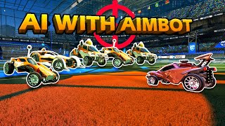 1 Champ vs 5 AI's in Rocket League (But they have AIMBOT?!?!)