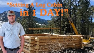 Setting A Log Home in the Colorado Mountains