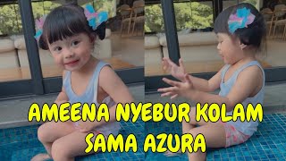 LIVE GAWAT AMEENA KECEBUR KOLAM PAPA NA*NGIS'