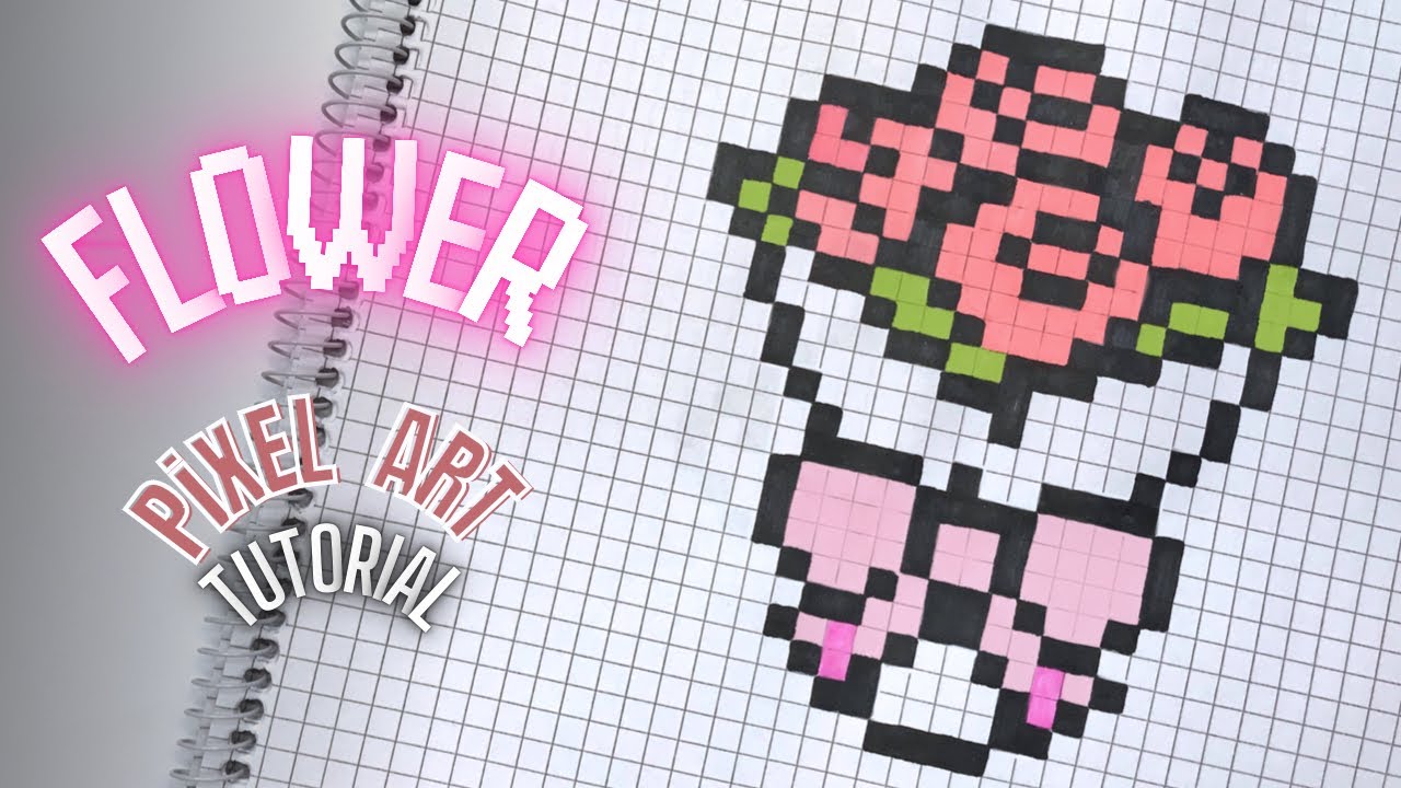 🌸 Easy FLOWERS Pixel Art Tutorial 🎨 | Step-by-Step for Beginners - YouTube