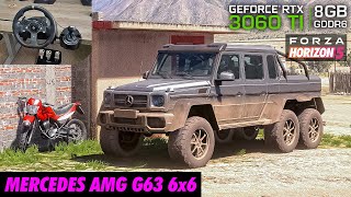 Mercedes AMG G63 6x6 | Forza Horizon 5 | Steering Wheel Gameplay