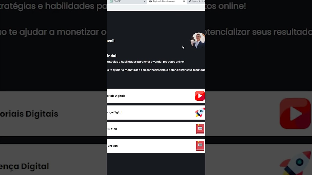 Tutorial HTML e CSS - Link para Bio