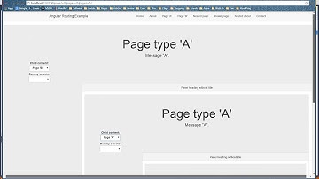 AngularJS experimental page routing/templating