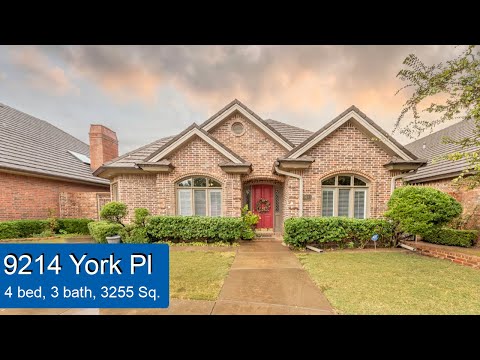 9214 York Pl, Lubbock, TX home video tour