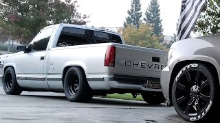 90' Chevy c1500 on 295s coopers