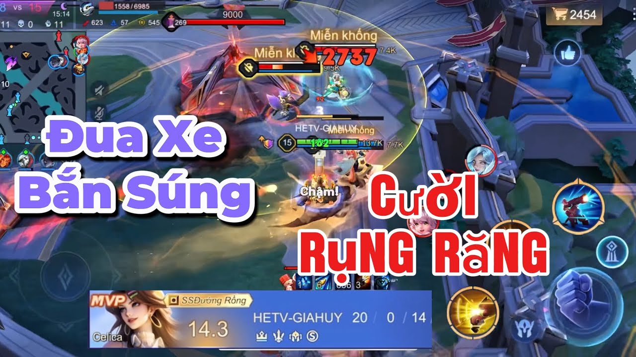 Cách chơi đua xe bắn súng cười ko ngậm được mồm 20 Kill húp 2 sao ngon lành | Liên Quân Troll |