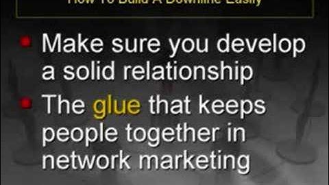 Building A Internet Network Marketing Downline Easy!