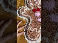 Reveal making a gingerbread punch needle pillow shorts