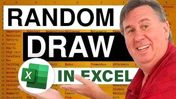 Excel - A Random Drawing using VLOOKUP and RANDBETWEEN - Episode 1533A