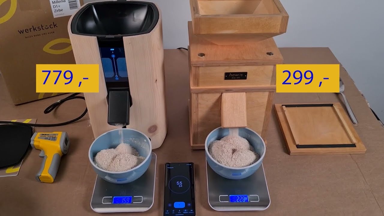 Werkstück Millenia Test Teil III - Touch Getreidemühle Kornmühle Fail billig und schlecht
