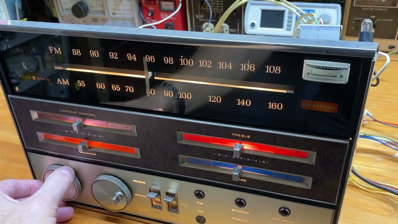 Zenith "Touch Control" Stereo Console Solid State 29AT24 Tuner & 6AT24 Amplifier YouTube