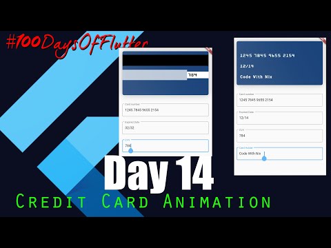 Day 14  | Speed Code | Credit Card Animation Using Credit Card Package |  Code With Nix |