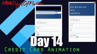 Day 14  | Speed Code | Credit Card Animation Using Credit Card Package |  Code With Nix |