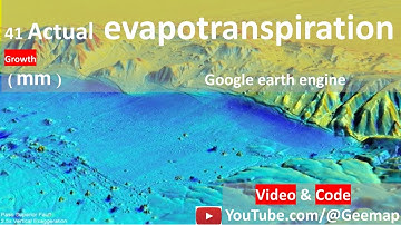Google Earth Engine toturial 41 Actual Evapotranspiration Remotesensing GIS satellite imagery techn