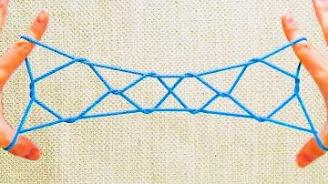 4段はしご の作り方 あやとり きれいなひもの模様 How To Do Cat S Cradle String Tricks 4 Diamond Jacob S Ladder 