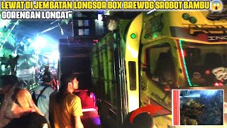 Momen Tegang Auto Disrobotbrewog  Lewat Jembatan Longsor Karnaval Prangas