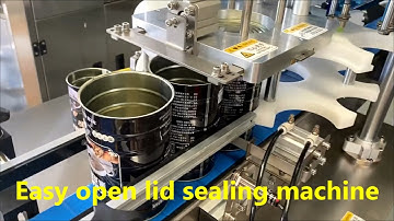 Easy Open Lid Sealing Machine,Metal PistachiosTin Can Seaming Equipment,Automatic Hazelnut Seamer