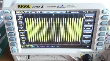 Spy bug oscilloscope test