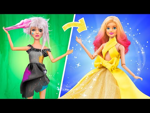 Desafio Calor vs Frio / 12 DIY Barbie Grávida Truques e Artesanatos 