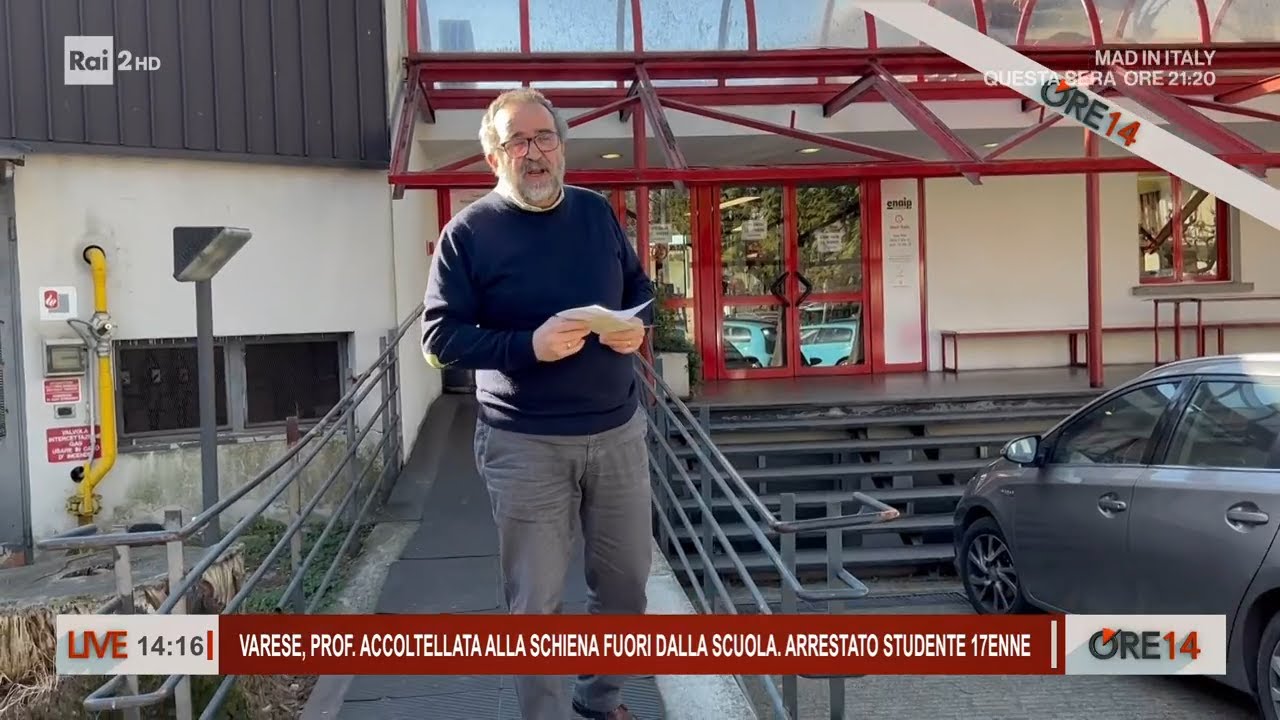 Varese, prof. accoltellata alla schiena  fuori dalla scuola - Ore 14 del 05/02/2024
