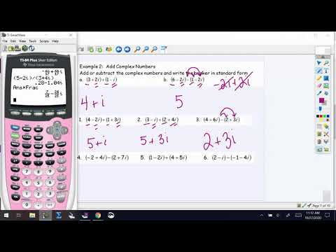 Adding and Subtracting Complex Numbers
