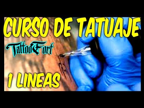 COMO APRENDER A TATUAR / LINEAS / Leccion 1 / TATTOO / tattoo fort✅ Guía para aprender a tatuar desde cero: Consejos y técnicas