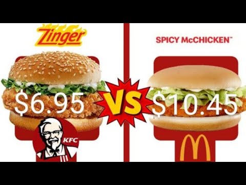 McDonald's vs KFC Spicy burger taste test and review who will win # ...