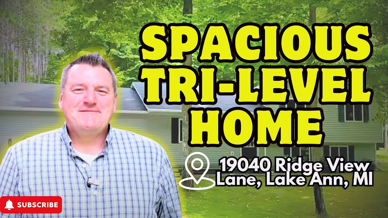 19040 Ridge View Lane, Lake Ann, MI | Spacious Tri-Level Home | Team Shimek Property Tours