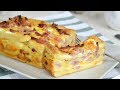 Pastel de bacon y queso con pan de molde fcil y delicioso