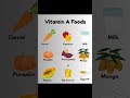 vitamin A deficiency symptoms and foods#ytstudio #shortvideo #healthyfood #health #wellnesstips