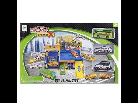 Игровой набор "Парковка" с машинками и вертолетом 660-A72