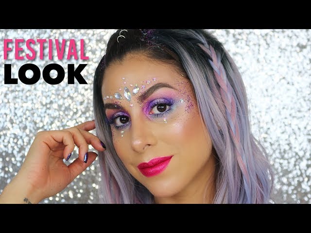 MAQUILLAJE FESTIVAL FÁCIL Y con MUCHO GLITTER 