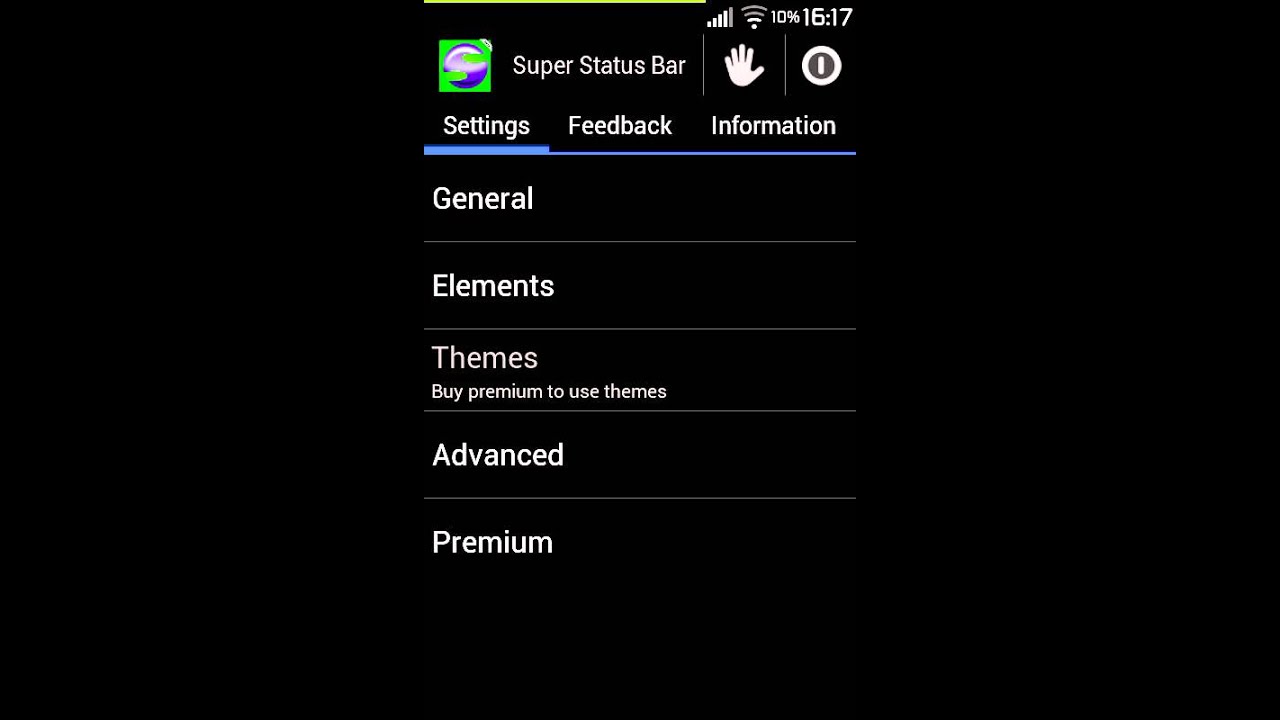 Super Status Bar - MIUI battery bar Demo