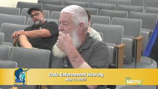 Code Enforcement Hearing - May 21, 2025