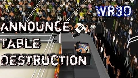 Top 10 Announce Table Destruction|WR3D