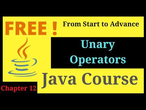 Unary Operators in Java || Free Java course for begginers || tech ...