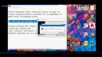 Davinci Resolve 15  Fix Unable to write inside Temp environment variable path on Windows PC